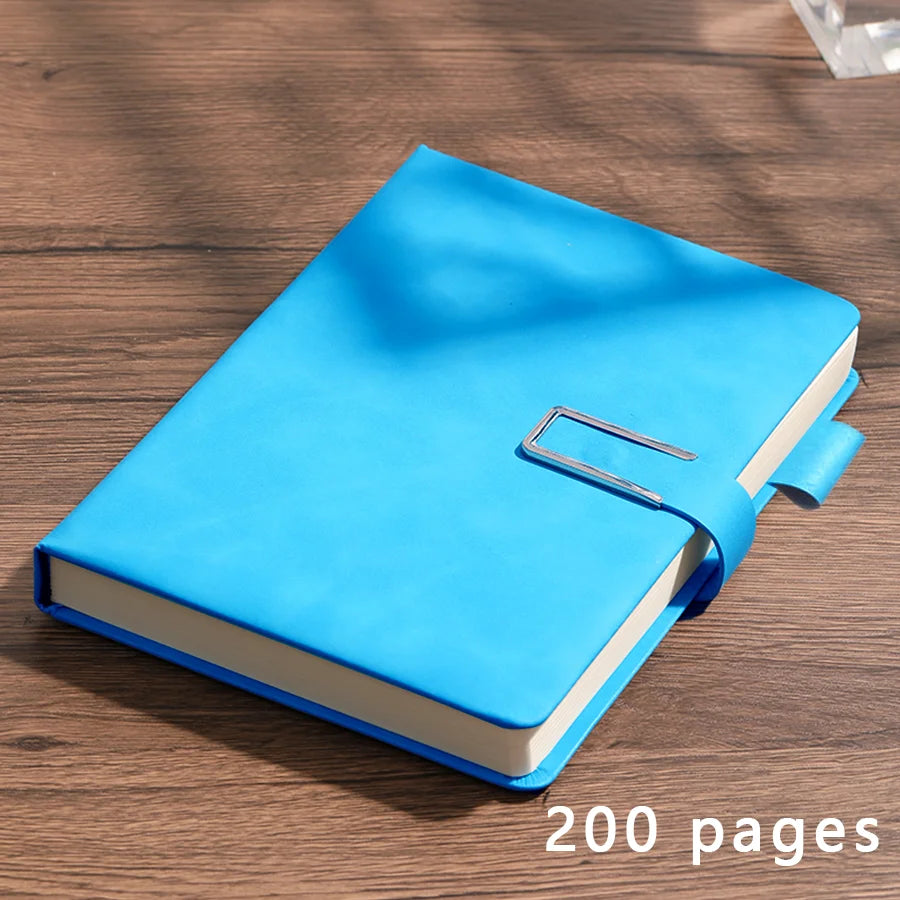 Personalized Vintage A5 Leather Notebook Soft Cover Ideal for Business Meetings College Life Journal Writing