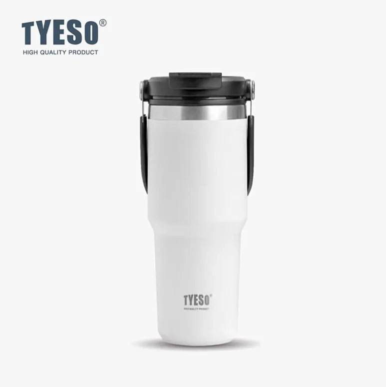 TYESO 600/900/1200ML Travel Coffee Mug Stainless Steel Double Walled Vacuum Water Bottle Tumbler Thermo Bottle Insulated Cup