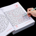 Maze Training Book, Used to Improve Concentration, a Puzzle Game Designed to Enhance Students' Thinking and Attention, an Intellectual Development Toy, a Fun Holiday Gift, a Maze Game Book.