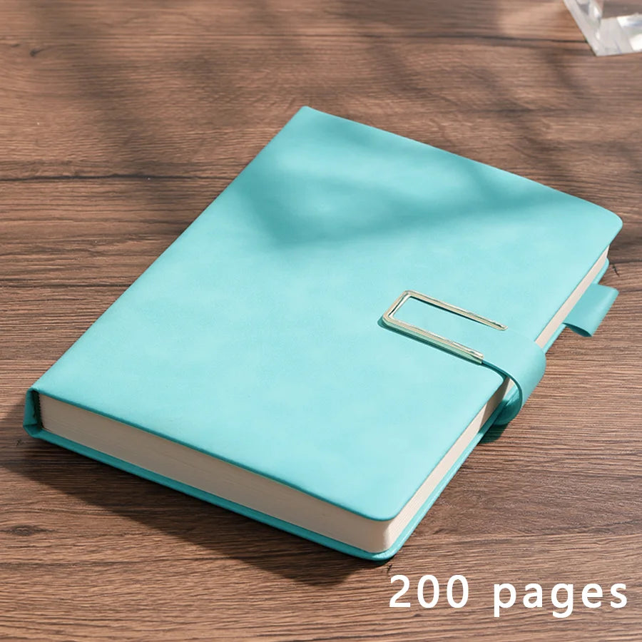 Personalized Vintage A5 Leather Notebook Soft Cover Ideal for Business Meetings College Life Journal Writing