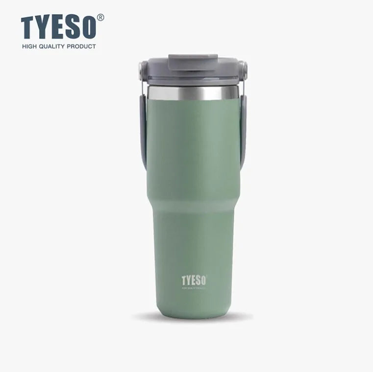 TYESO 600/900/1200ML Travel Coffee Mug Stainless Steel Double Walled Vacuum Water Bottle Tumbler Thermo Bottle Insulated Cup