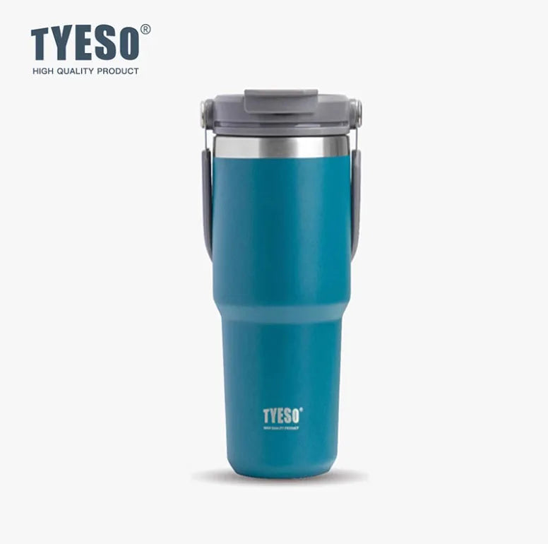 TYESO 600/900/1200ML Travel Coffee Mug Stainless Steel Double Walled Vacuum Water Bottle Tumbler Thermo Bottle Insulated Cup