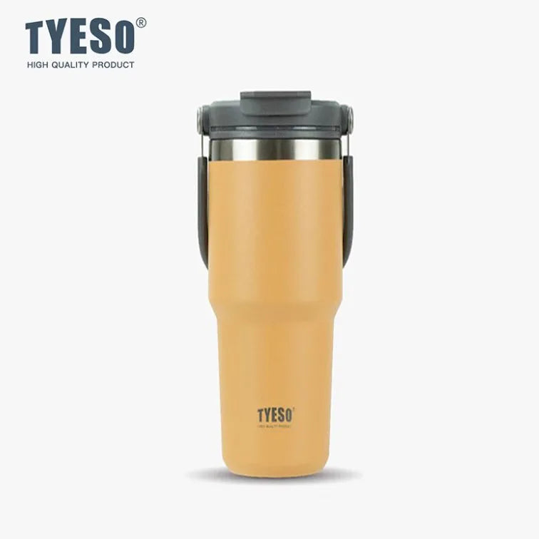 TYESO 600/900/1200ML Travel Coffee Mug Stainless Steel Double Walled Vacuum Water Bottle Tumbler Thermo Bottle Insulated Cup