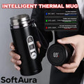 SoftAura Stainless Steel Thermos Bottle LED Temperature Display 500ML- 1L Sus304 Vacuum Flask Portable Cup  2026 New