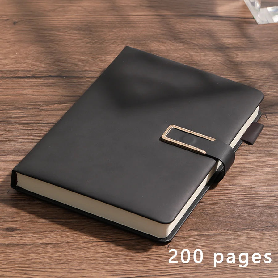 Personalized Vintage A5 Leather Notebook Soft Cover Ideal for Business Meetings College Life Journal Writing