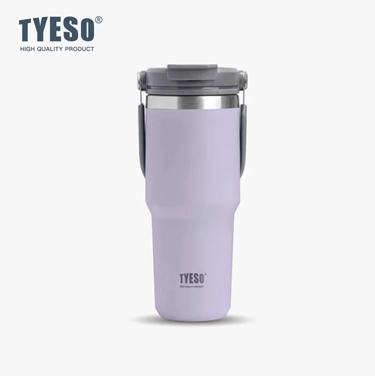 TYESO 600/900/1200ML Travel Coffee Mug Stainless Steel Double Walled Vacuum Water Bottle Tumbler Thermo Bottle Insulated Cup