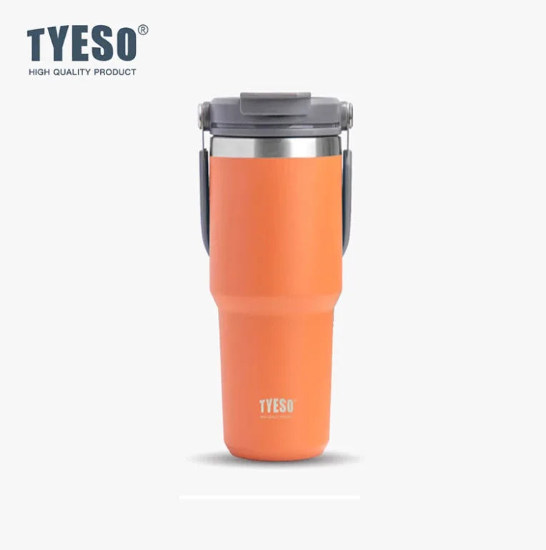 TYESO 600/900/1200ML Travel Coffee Mug Stainless Steel Double Walled Vacuum Water Bottle Tumbler Thermo Bottle Insulated Cup