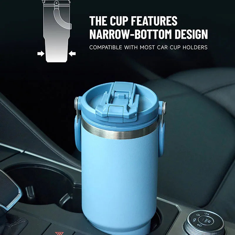 TYESO 600/900/1200ML Travel Coffee Mug Stainless Steel Double Walled Vacuum Water Bottle Tumbler Thermo Bottle Insulated Cup