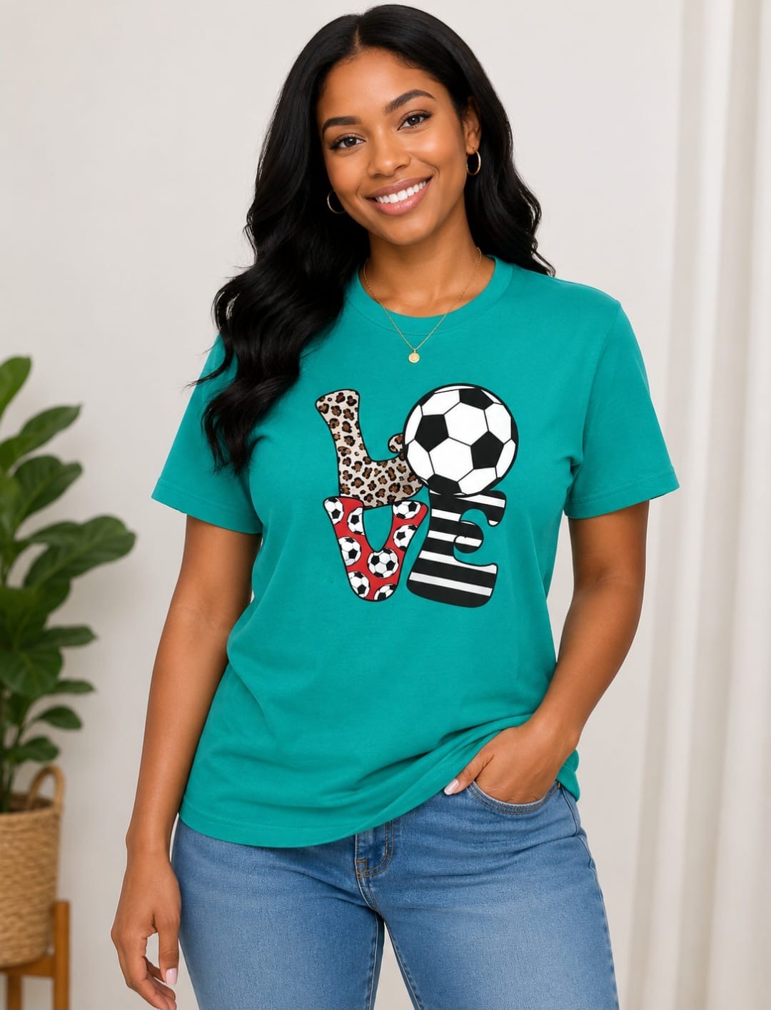Love Soccer Graphic T-Shirt