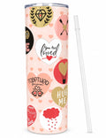 You are loved 20oz Skinny Tumbler with Straw