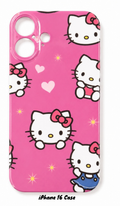 Hello Kitty iPhone 16 Case – Pink Cute Protective Phone Cover