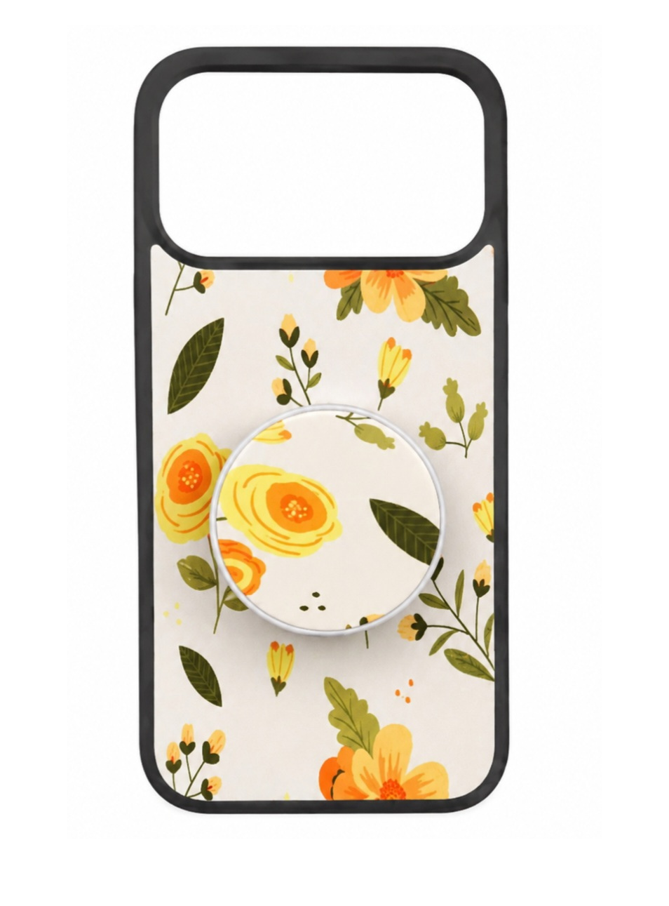 Floral Phone Case with Pop Grip – iPhone 17 Pro Max