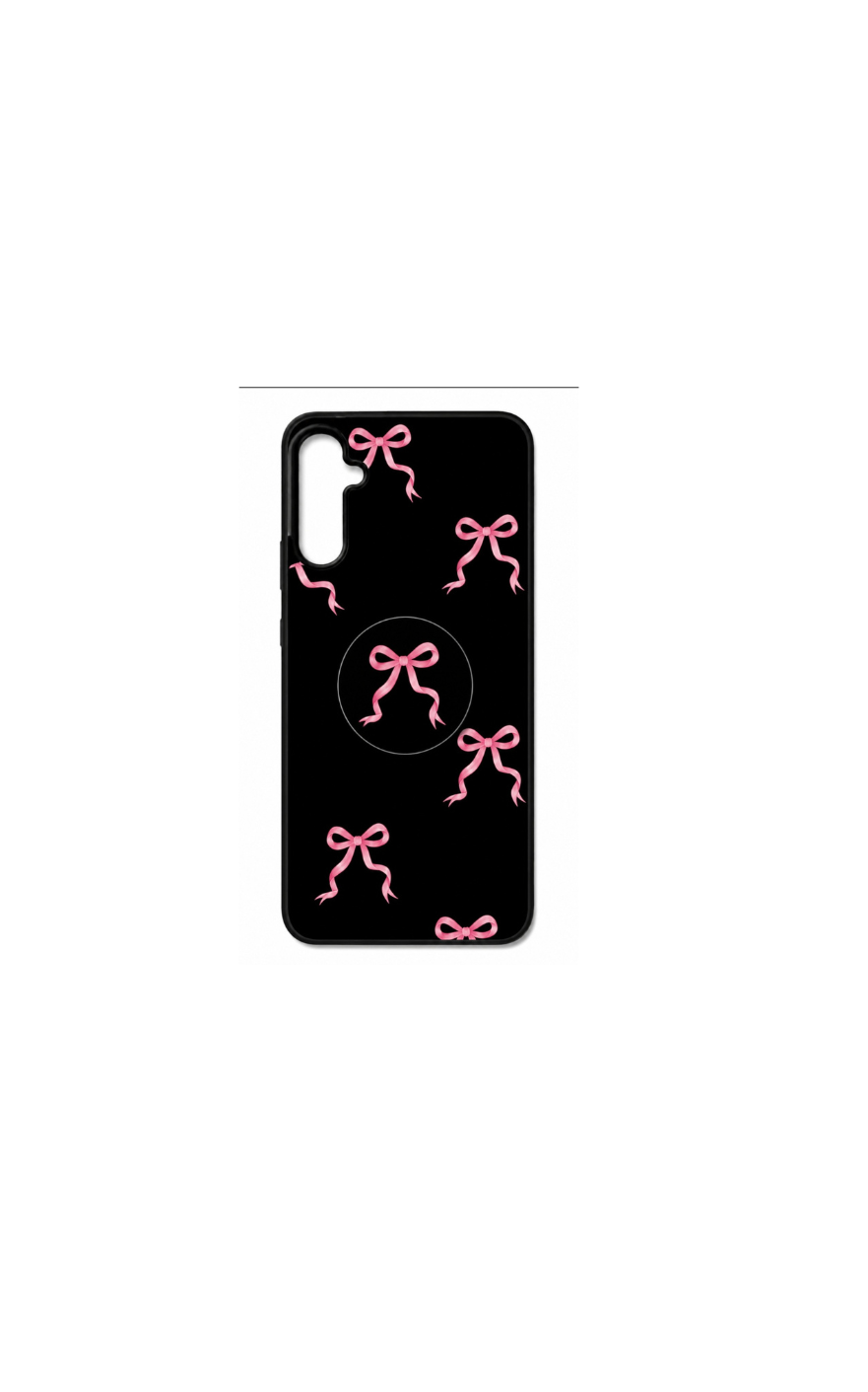 Pink Bow Samsung Phone Case with Matching Pop Grip – SXA05S